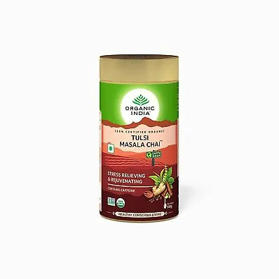 Organic India Tulsi Masala Chai For Stress Relieving & Rejuvenating 100 G • $9.02