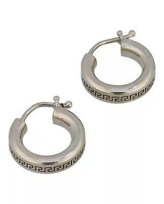 Versace Womens Greca Hoop Earrings • $123.99