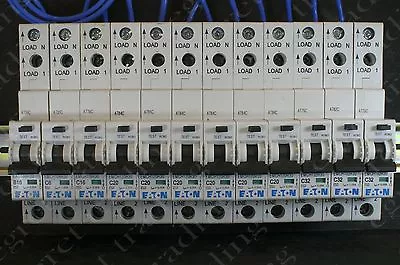 EATON  MEM 30mA RCBO EAD  EMBH EMCH  B C Type X Pole Circuit Breaker - TESTED  • £16.95