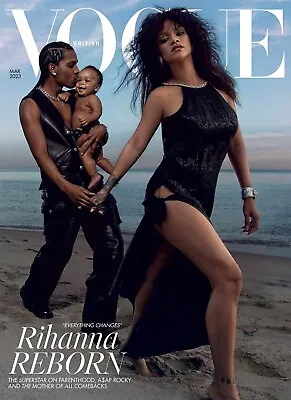 British Vogue Magazine UK March 2023 - Rihanna & A$AP Rocky • £11.99