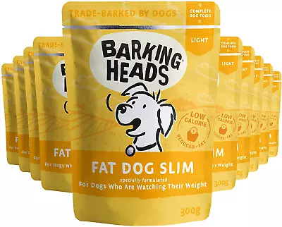 £23.90 • Buy Barking Heads Low-Calorie Wet Dog Food - Fat Dog Slim (10x300g) - 85% Natural F