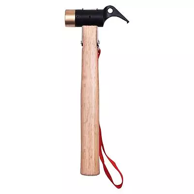 Tent Stake Hammer Lightweight With Wooden Handle Nails Puller For Hunting • $26.02