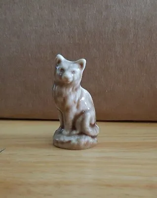 Wade Whimsie ~ Cat ~ Animal Figurine ~ Brown 3 • £4.50