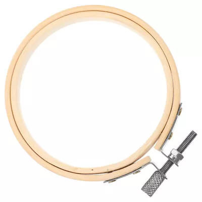  2 PC Embroidery Bamboo Circle Mini Round Cross Hoop Quilting Manual • £8.48