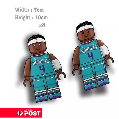 NBA Lego DEVEONTE GRAHAM HORNETS Basketball Nike  Vinyl  Sticker  • $7