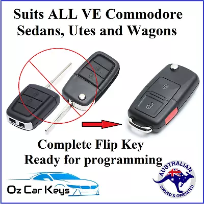 Holden Ve Commodore Ute Crewman Wagon Hsv Ssv Sv6 Remote Flip Car Key • $58.75