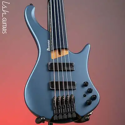 Ibanez EHB1005F Standard 5-String Fretless Multi-Scale Bass Arctic Ocean Matte • $1299.99