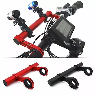 Bicycle Bracket Bike Handlebar Holder Extension Double Clamp Clip For Bikes • $9.99