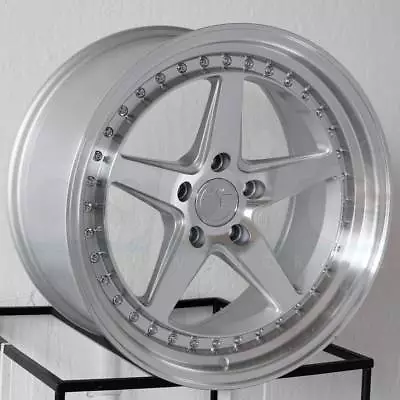 18  Aodhan DS05 Wheels 18x8.5 +35 / 18x9.5 +15 5x114.3 Machined Silver Rims Set • $899