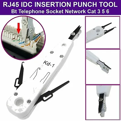IDC Insertion Punch Down Tool For BT Telephone Socket Network RJ45 RJ12  RJ11 • £3.29