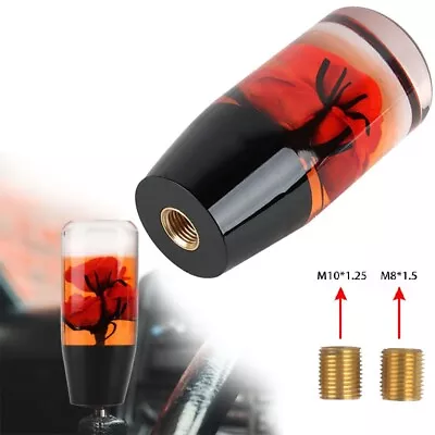 VIP 10CM JDM Clear Red Real Flowers Manual Car Gear Shift Knob Lever Shifter • $20.88