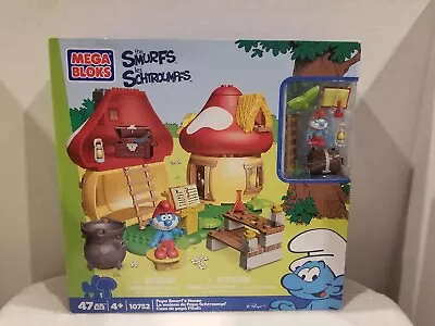 Mega Bloks The Smurfs 10752 Papa Smurfs Village House Building Blocks Playset • $78.93