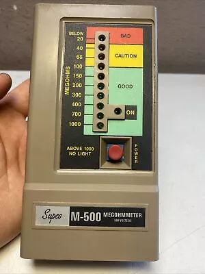 Supco M500 Insulation Tester/Electronic Megohmmeter • $44.99