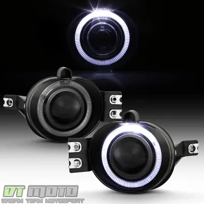 Smoke 2002-2008 Dodge Ram 1500 LED Halo Projector Fog Lights Lamps Left+Right • $54.99