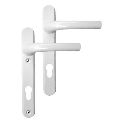 L25266 - Greenteq Alpha 92 Lever/Lever UPVC Furniture - 220mm Backplate - White • £34.49