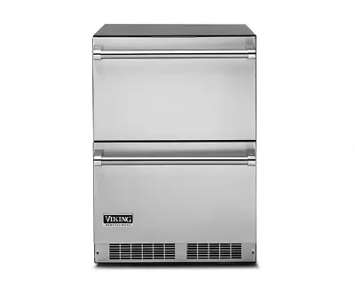 Viking 5 Series 24  Stainless Undercounter Refrigerator Drawers - VDUI5241DSS • $3200