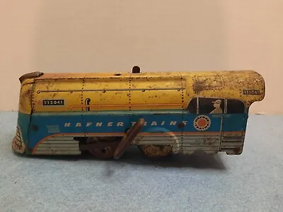 Vintage 1950's Hafner Train Tin Wind Up Locomotive Engine 115041 • $29.10