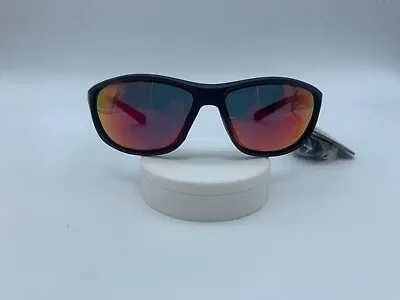 Body Glove FL 22 Smoke With Red Mirror Sunglasses Rubberized Navy Blue • $20.99