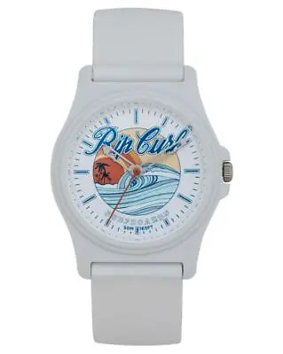 Rip Curl REVELSTOKE SILICONE Waterproof SURF WATCH New - A3189G White • $85.49