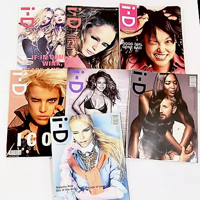 I-D MAGAZINE Lot Of 7 Mariah Carey Agyness Deyn Naomi & Stefano Pilati + More • $159.99