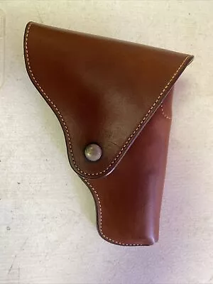 Bianchi Flap Leather Holster 16L S & W  9MM Vintage Lined VGC! • $89