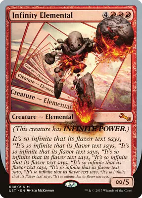 Infinity Elemental Unstable NM Red Mythic Rare MAGIC GATHERING CARD ABUGames • $1.75