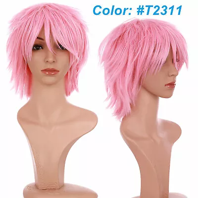 CLEARANCE Anime Wig Straight Heat Resistant Synthetic Cosplay Lolita Full Wigs M • £14.79