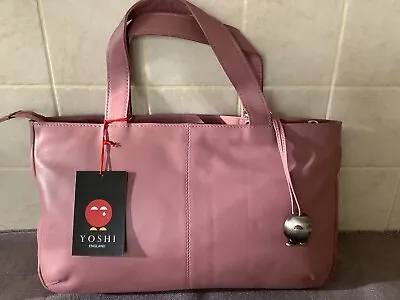 Lovely YOSHI Soft Dusky Pink LeatherHand / Shoulder Bag Cover& Strap. BNWT • £45