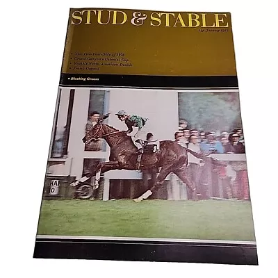 Stud & Stable Magazine V16 N1 January 1977 Horse Horseracing Mag Book • £15