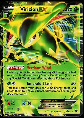 Virizion EX 9/101 Holo Ultra Rare Plasma Blast Near Mint TCG Pokémon Card • $9.99