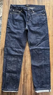 A.P.C Petite New Standard Raw Stretch Japanese Denim Jean Men Sz 33 Button Fly • $69