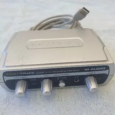 M-Audio Fast Track Guitar/ Mic Recording Interface With Cable • $45