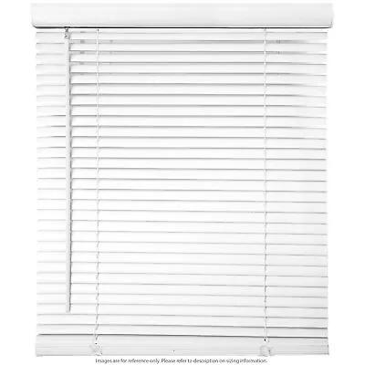 Horizontal Window Blinds - 59  W X 64  H - White Privacy Shade Cordless Style • $44.99