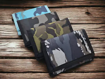 Unisex Camouflage Style Canvas Wallet Coin Pouch Credit Card Holder Rippa Wallet • £6.99