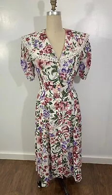 Vintage Dress Granny Lace 8 • $28