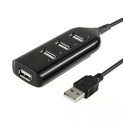 4 Port USB 2.0 480 Mbps High Speed USB HUB Laptop Notebook PC Slim Small Mini • $7.19