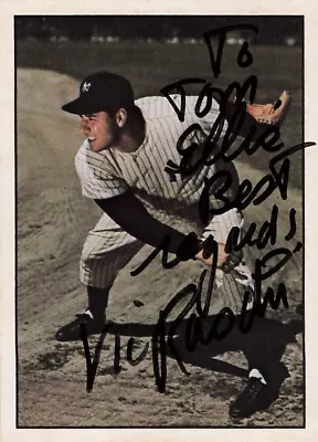 Vic Raschi Autograph Tcma Baseball Card (d.1988) • $5.99