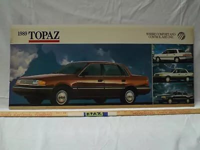 Dealer Showroom Sign/Promotional Poster 1989 Mercury Topaz 89 Dealership Promo • $99.99