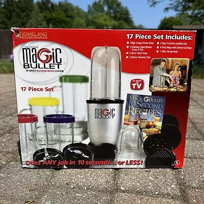 The Original Magic Bullet 17 Piece Set Hi Speed Blender Mixer System - New • $65.99