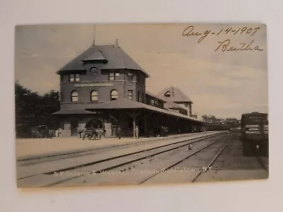 NY Ontario & Western Station Middletown New York Vintage Postcard 1907 • $18.95