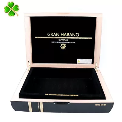 Gran Habano Toro Capitulo 1 El Desafio Empty Wood Cigar Box 11  X 8  X 2.25  • $5.55