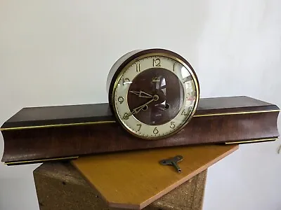 Vintage Antique Table Shelf Mantel Clock Working SONNEBERG RARE CASE Germany • $244.80