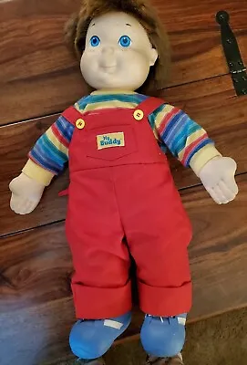 Vintage My Buddy Doll 1985 Hasbro Bradley Original Shirt Overalls And Shoes • $25