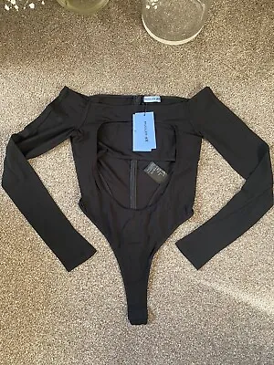 £85 • Buy MUGLER X H&M Cut Out Black Body Size 10 NEW WITH TAGS