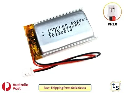 902540 Lithium Ion Polymer Battery LiPo 3.7V 850mAh JST PH2.0 Connector • $13.95