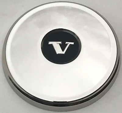 Wheel Cover Hub Cap SET OF 4 Volvo 122 Amazon  Black V Center Stainless Steel • $140