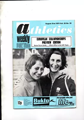 £14.80 • Buy Rare Joblot 10 Athletics Weekly Magazines  From 1974 In Fair Good Cond L1