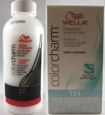 Wella Color Charm T14 Pale Ash Blonde + 20 Developer • $30.16