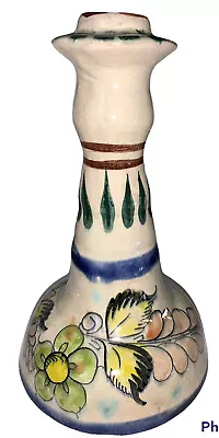 Mexican Tonala CAT Pottery Candlestick Holder 6.25  Tall READ • $15.99