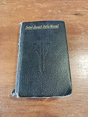 1956 Saint St. Joseph Daily Missal Catholic Prayer Book Illustrated • $5